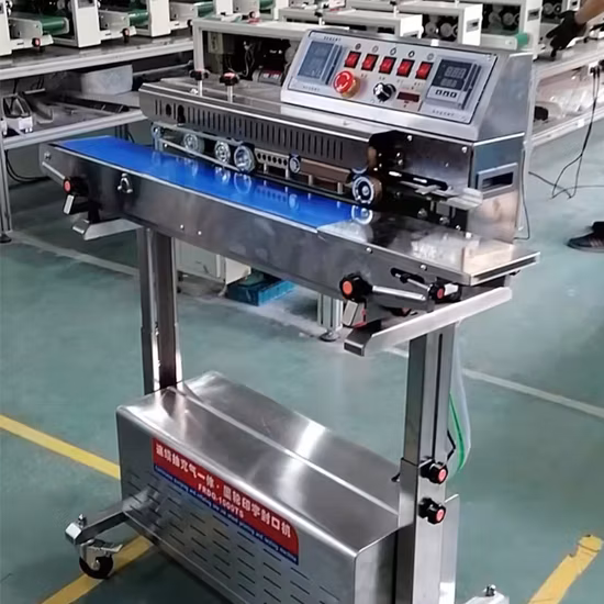 Máquina selladora de bandejas de llenado al vacío y nitrógeno, sellador de bandejas de alimentos