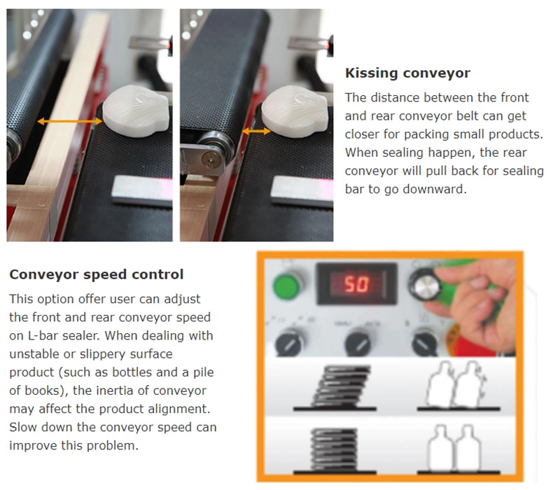 Kissing Conveyor Standard Vertical L Bar Sealer Lb801