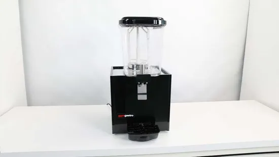 Dispensador de bebidas de jugo de tanque único para restaurante de bebidas frías y calientes